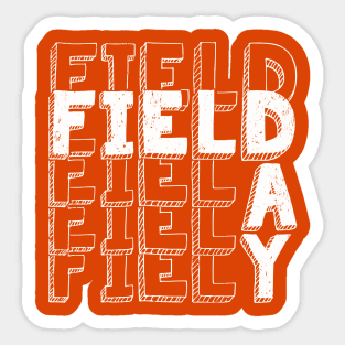 Field Day 2022 For school teachers kids and family Orange Sticker